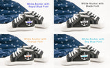 Black anchor high tops, Personalized Baby Shoes, Personalized Shoes, Baby Shoes, Infant Shoes, Soft sole, Baby Gifts, Personalized Baby Gift