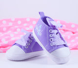 Purple cute high tops, Baby Girl Shoes, Personalized Baby Shoes, Baby Shoes, Infant Shoes, Soft sole, Baby Gifts, Personalized Baby Gift