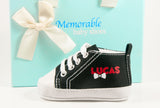 Custom Bow-Tie Baby Boy Sneakers – Personalized High Top Shoes for a Stylish Touch