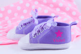 Purple Star, Baby Girl Shoes, Personalized Baby Shoes, Baby Shoes, Infant Shoes, Soft sole, Baby Gifts, Personalized Baby Gift