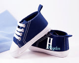 Blue High Tops, Personalized Baby Boy Shoe, Baby Boy Shoe, Infant Shoe, Soft sole, Baby Gifts, Personalized Baby Gift, Monogram Shoe