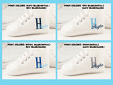 Custom Monogram Baby Shoes – Personalized High Top Sneakers for Infants in a Variety of Colors