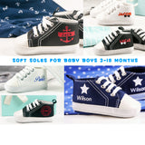 Golden Boy Baby Sneakers, Personalized Baby Gift, Baby Shoe, Baby boy shoe, Personalized Shoes, Infant Shoes, Soft sole, Baby Gifts