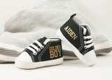 Golden Boy Baby Sneakers, Personalized Baby Gift, Baby Shoe, Baby boy shoe, Personalized Shoes, Infant Shoes, Soft sole, Baby Gifts