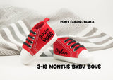 Little Brother Baby High Tops, Personalized Baby Shoes, personalized baby shoes Baby Shoes, Infant Shoes, Baby Gifts, Personalized Baby Gift