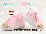 BABY SHOWER SHOES - Personalized Baby Shoes - Baby Shoes for Girls - Personalized Baby Shower Gift - Cute Baby Shoes - Infant Shoes