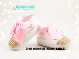 Flamingo Baby Girl Shoes, Flamingo 1st Birthday Shoes, Flamingo Baby Outfit, Flamingo Baby Shower Gift