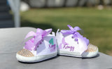 Mermaid Baby Shoes, Mermaid First Birthday Outfit, Mermaid 1st Birthday Shoes, Baby Shower,Under the Sea,Mermaid personalized Birthday Shoes