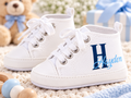 Personalized Baby Boy Shoes – Monogram Soft Sole Crib Sneakers & Baby Gift