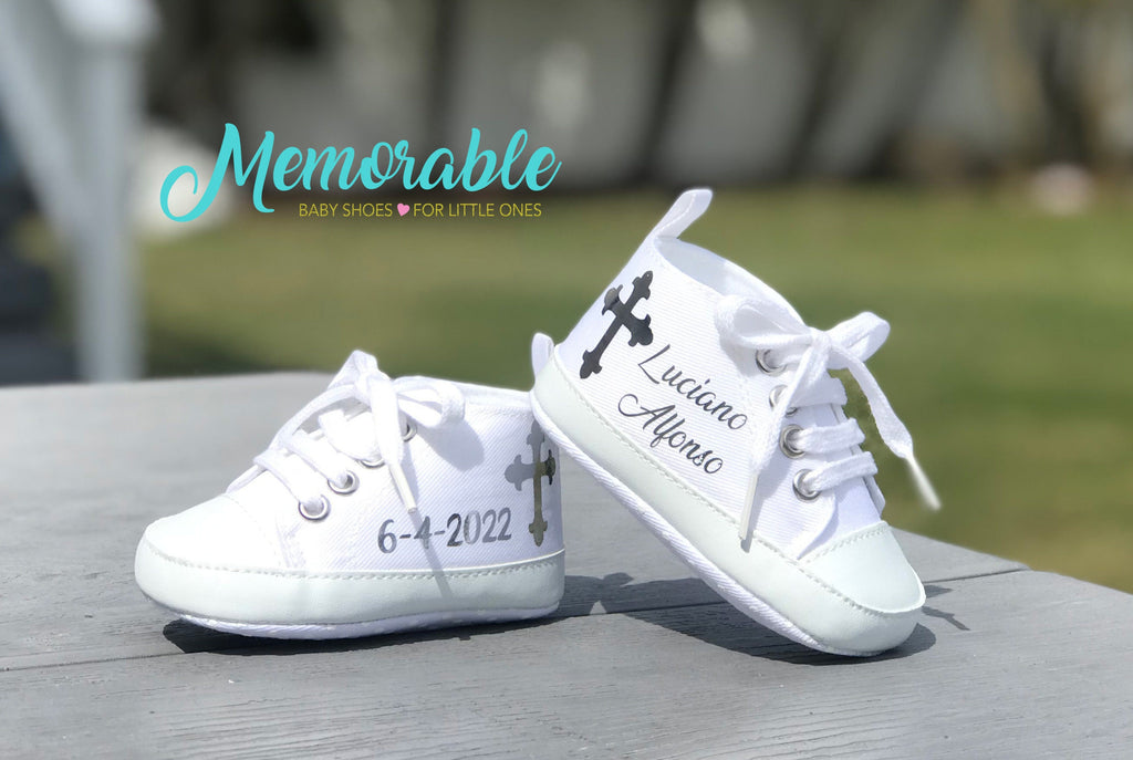 Christening Cross Baby Shoes