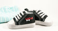 Custom Bow-Tie Baby Boy Sneakers – Personalized High Top Shoes for a Stylish Touch