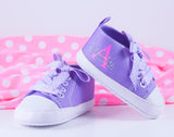 Purple cute high tops, Baby Girl Shoes, Personalized Baby Shoes, Baby Shoes, Infant Shoes, Soft sole, Baby Gifts, Personalized Baby Gift