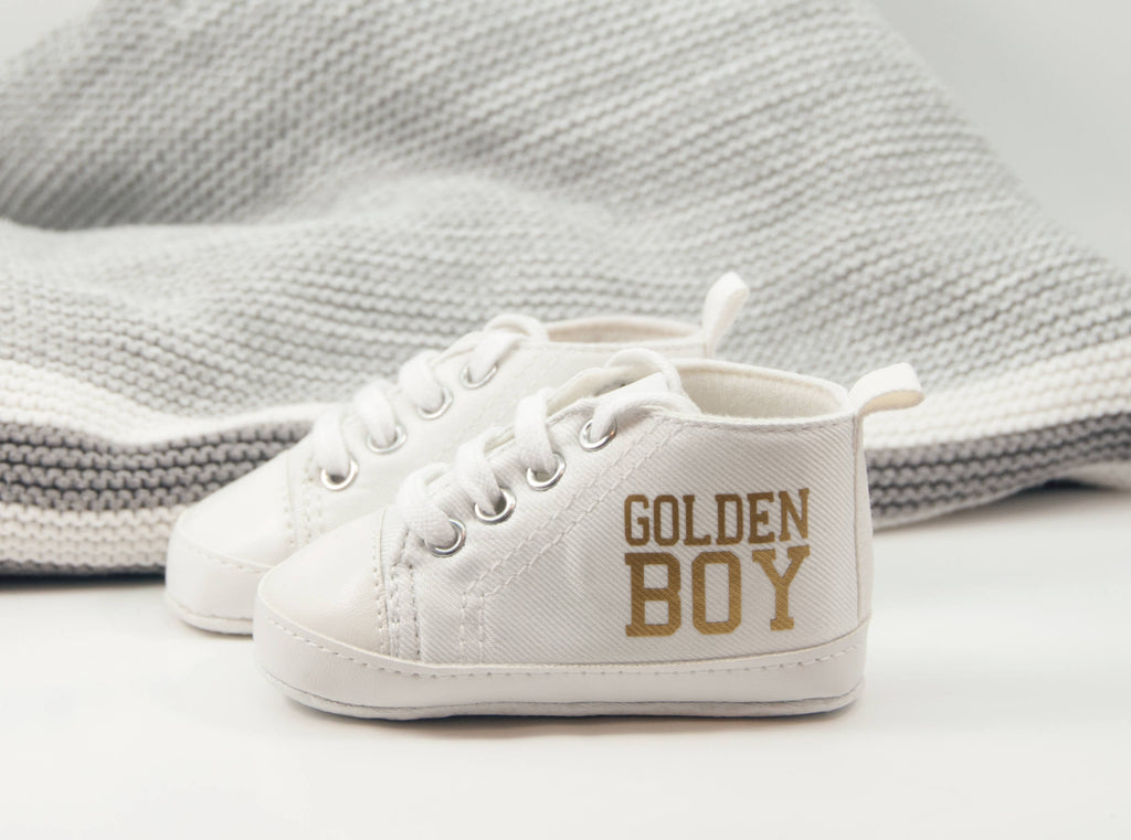 Golden boy baby shoe, first birthday gift, Photo Shoot, 1st birthday, Baby gift, Baby Shoes, Infant Shoes, Soft sole, Personalized Baby Gift