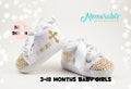 Baptism Girl Shoes, Baby Girl Baptism Outfit, Baptism Booties, Christening Shoes Girl, God Mother Gift, Baby Girl Baptism Gift