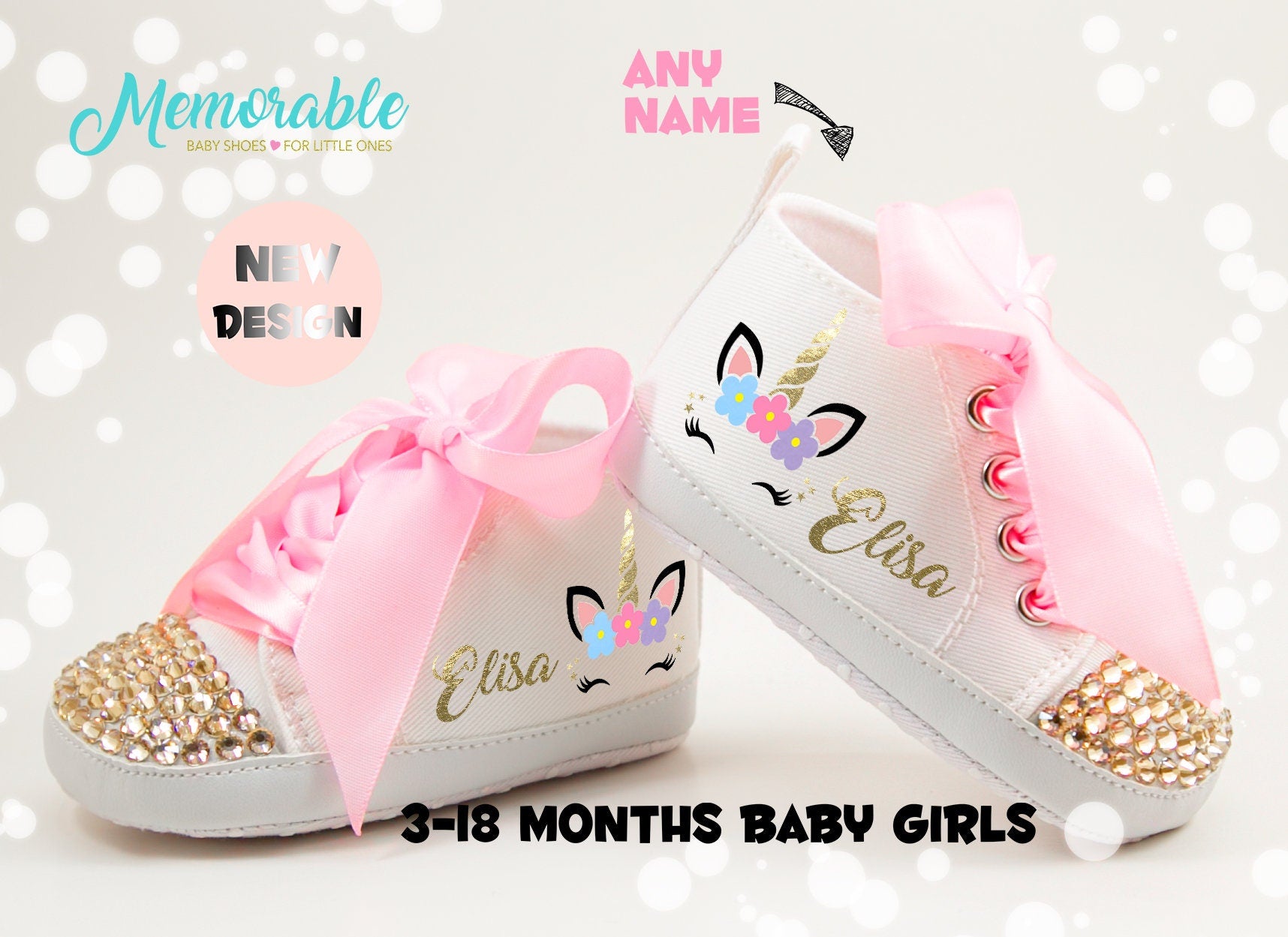 unicorn baby girl shoes