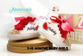 One in a melon baby shoes